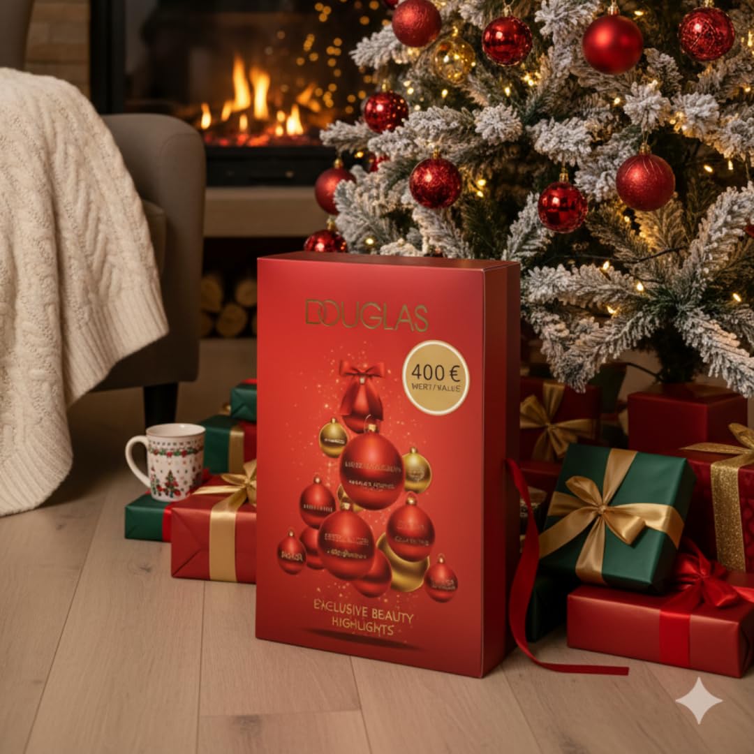 Douglas Adventskalender 2025 Frauen, Exclusive mit Pflegeprodukte, Make-up, Luxus Kosmetik Set, Advent Kalender Beauty für Frau und Damen, Advent Calendar, Weihnachtskalender 2025 (Wert 400€)
