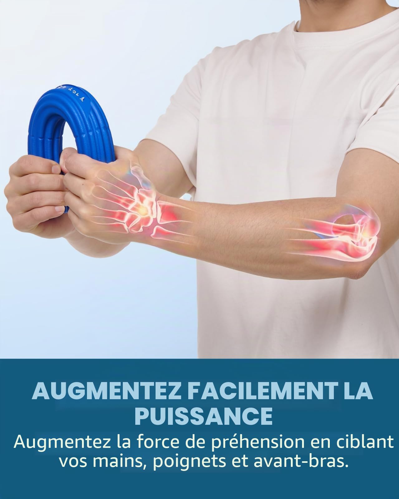 Fitense Lot de 4 barres Flex Therapy, 10/20/30/40 LBS barres Flexbar Kit, barre flexible pour thérapie physique et barre de résistance de fitness pour golfeurs, coude, tendinite, poignet, bras