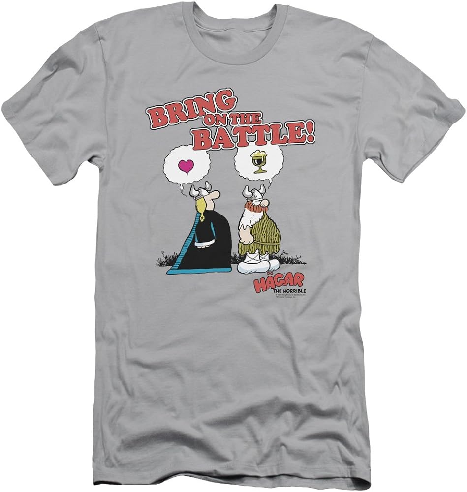 Hagar The Horrible Herren TShirt Gr. S, Silber Amazon.de Fashion