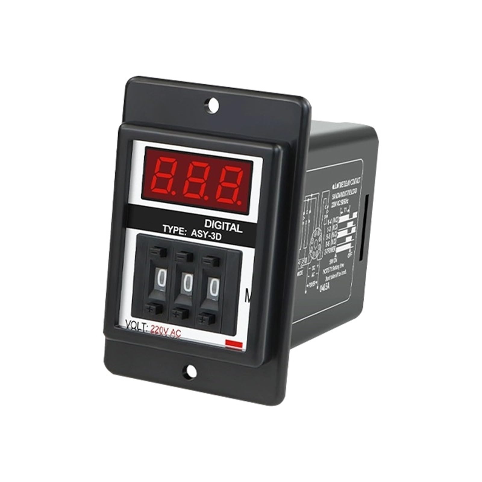 Relais temporisé digital ASY-3D AC 220V programmable avec base 8 broches