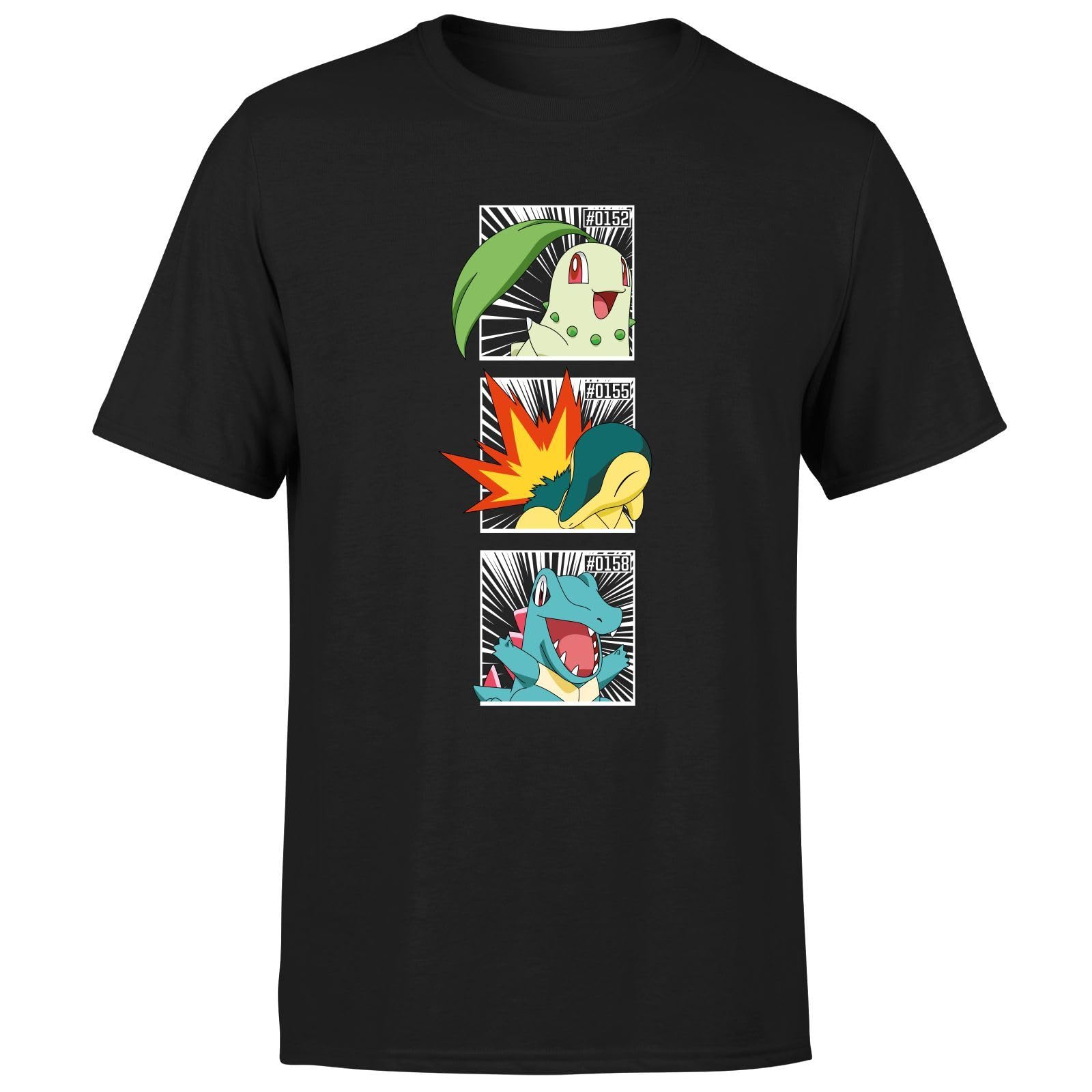 Zavvi Unisex Multi Official Pokémon Generation 2 Intro T-Shirt Mens Black - 3XL