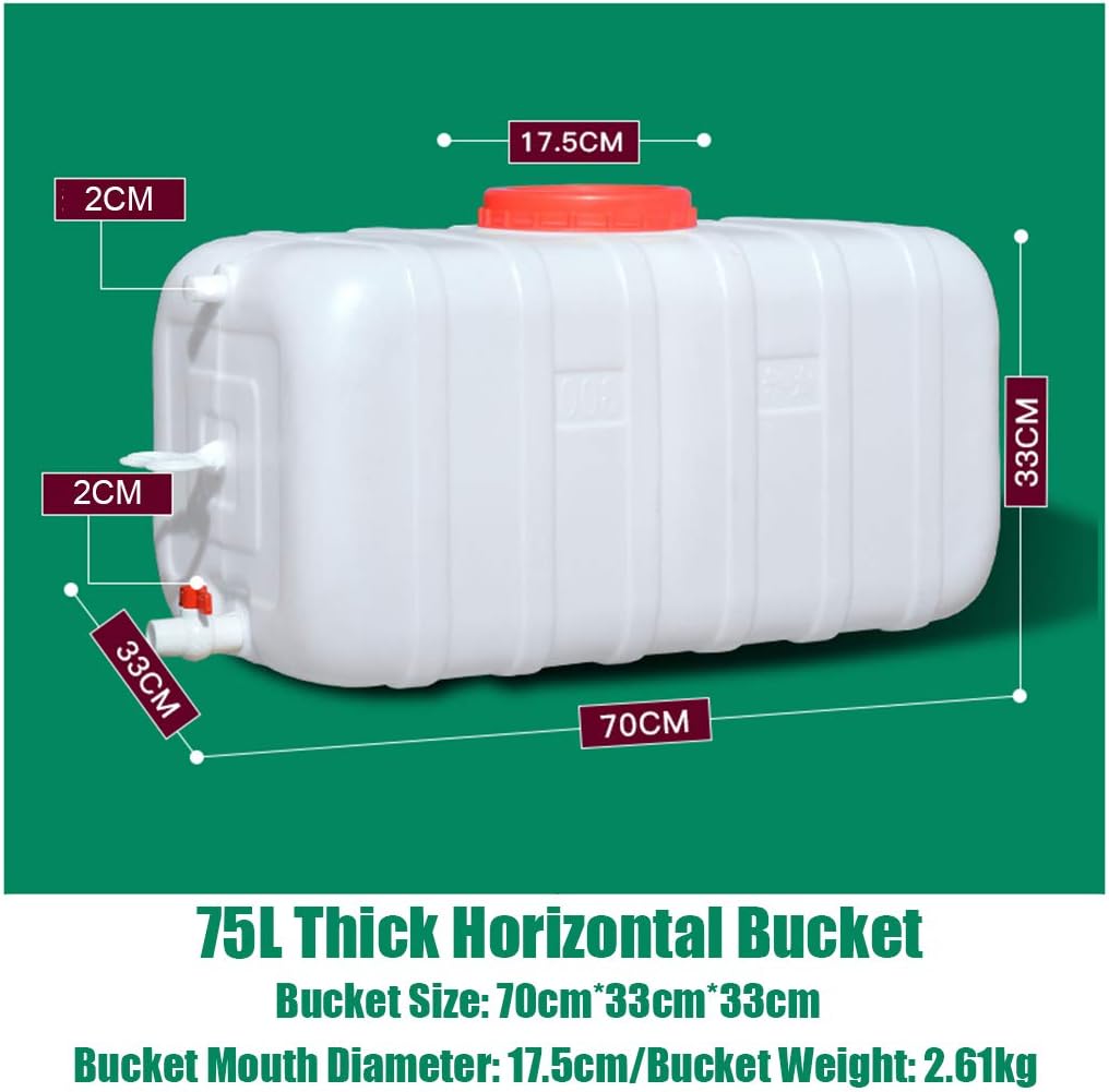 Water Tank Outdoor Travel Multifunctional Water Tank 75L Camping & Hiking Water Storage Water Container Drop-Resistant Plastic Water Tanks Drinking Storage Bucket