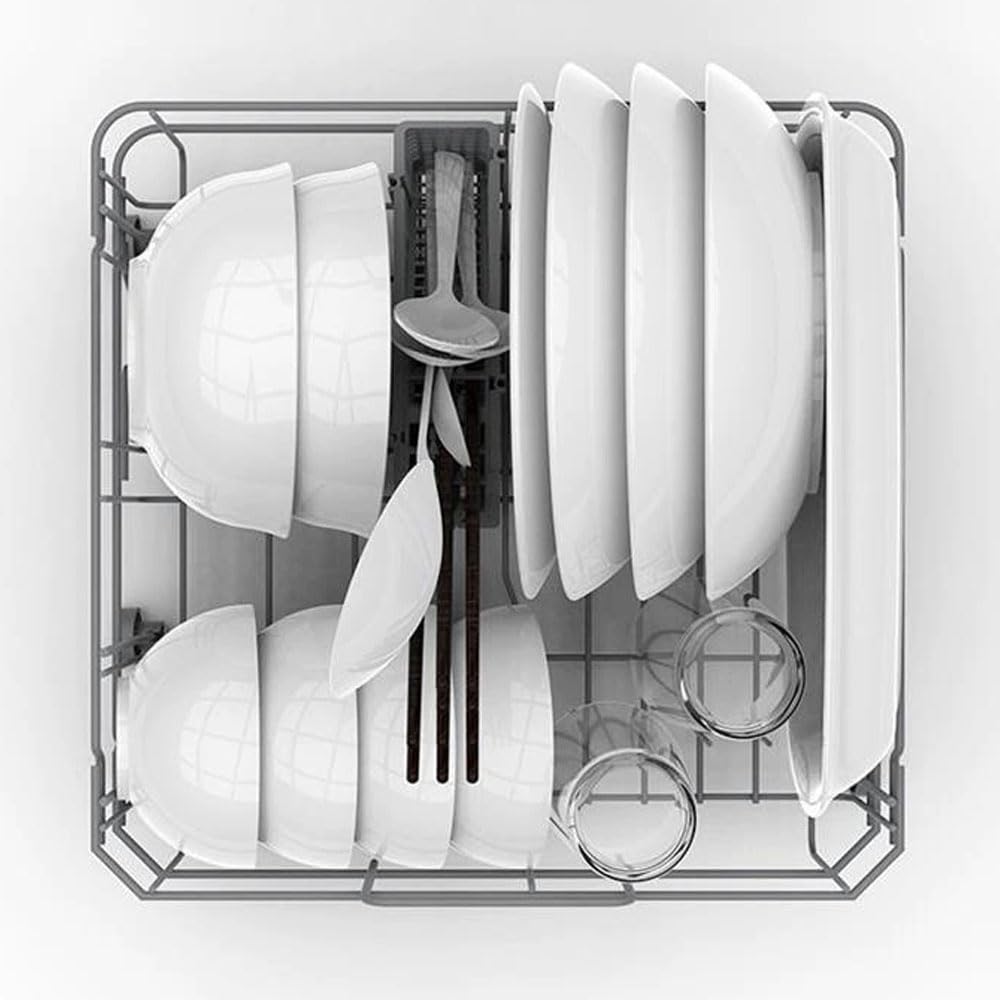 Lavavajillas de sobremesa Totalmente automático, sin instalación, Mini lavavajillas, Lavado Inteligente, Secado en uno, Multifuncional y cómodo, Plug and Play, para cocinas de Hotel