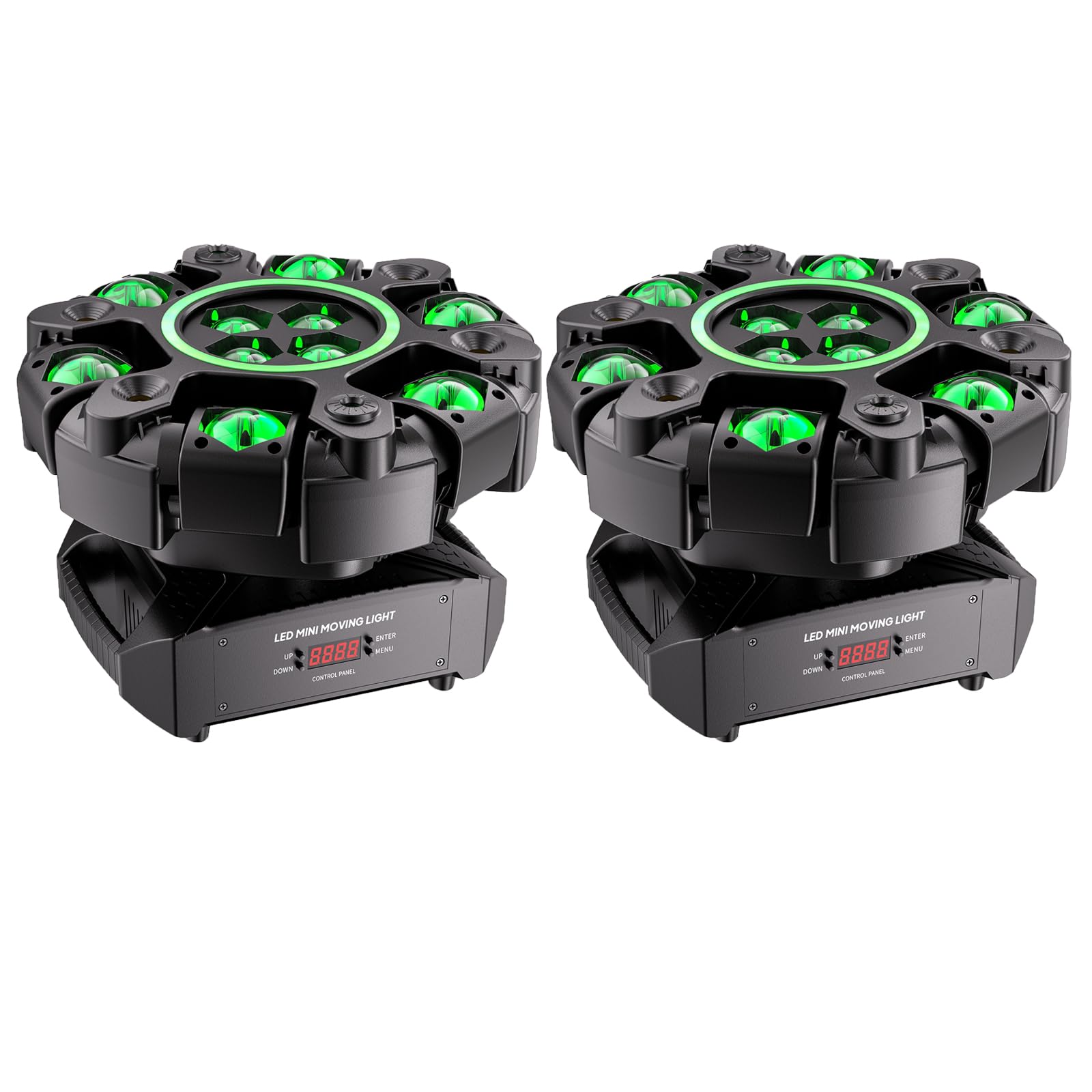 2PCS Teste Mobili LED 180W, Beam Luci da Discoteca RGBW Luci da Palco per Bar Casa Feste Spettacoli Concerti