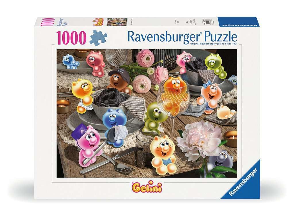 Ravensburger 12000788 - Gelini set the table - 1000 pieces jigsaw puzzle - Puzzle for adults and kids age 14 years up