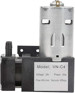 Vacuum Pump DC 24V Mini Vacuum Pump Water Air Gas Vacuum Pump -85KPa Flow 40L/min Oil Less Vacuum Pump Mini Air Pump Motor