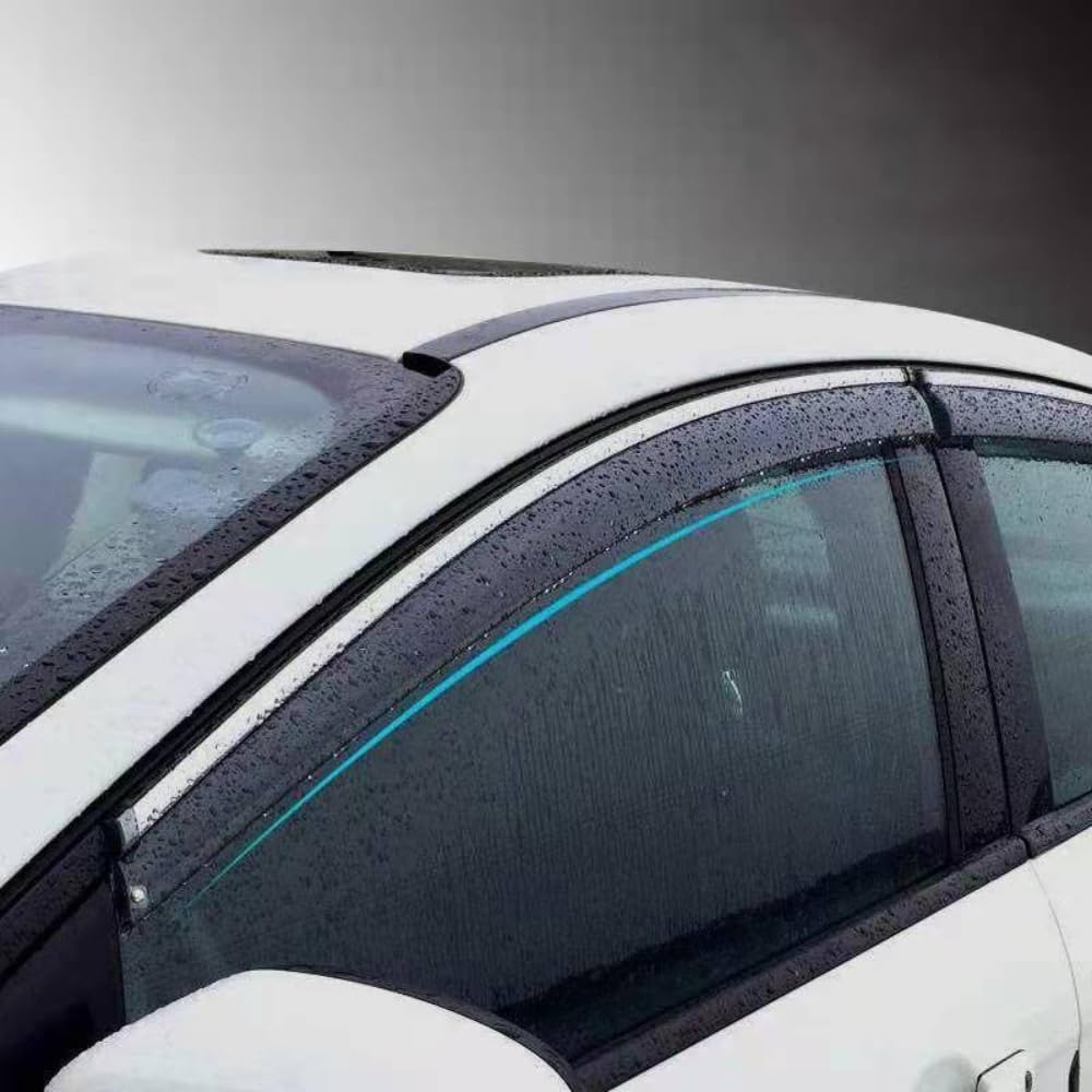 4PCS Deflettori Antivento Auto per MercedesBenz GLA 2020-2025 | PC materiale Favorire circolazione dell'aria Impedire all'acqua piovana entrare nell'auto diminuisce rumore vento antivento