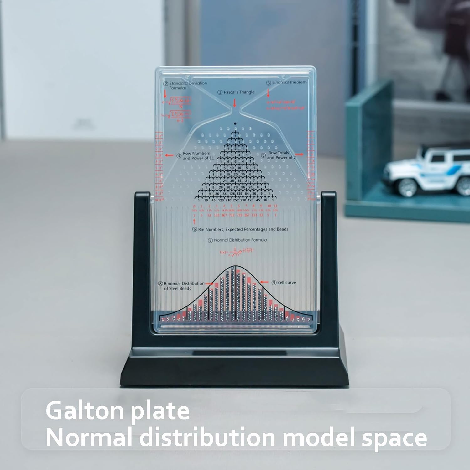 Galton Board | Modèle de distribution normale pour l'éducation physique | Aide pédagogique statistique efficace pour les salles de classe