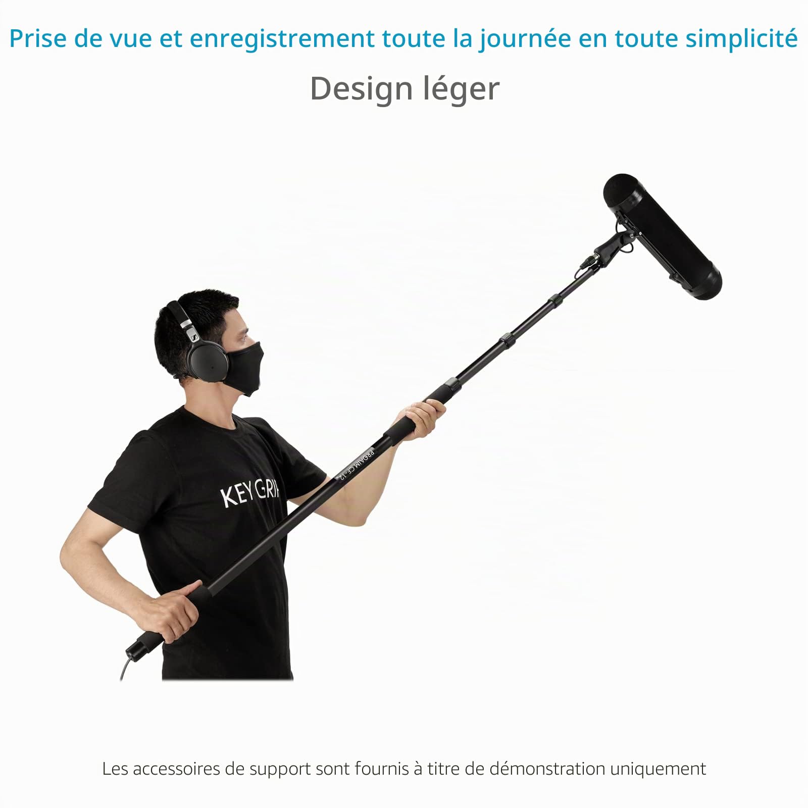 Proaim BMP40 R Paravent Blimp pour microphone d'enregistrement Pro | Blimp de 40 cm avec support anti-vibration, Windjammer et poignée pour réduire le bruit du vent