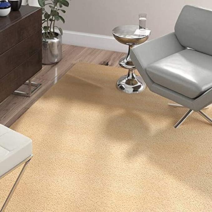 Image of Classical Look Plain Handmade Carpet with Super Soft & Pure Woolen Carpet for Your BEDROOMS & Living Room with 1 INCH Pile Height 3 X 5 FEET (90x150 CM)