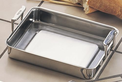 Miniatura 2 de Bon Chef 60013 Cucina - Sartén pequeña de acero inoxidable con asas, capacidad de 3 cuartos de galón, 11-1/2 pulgadas de largo x 9-1/4 pulgadas de