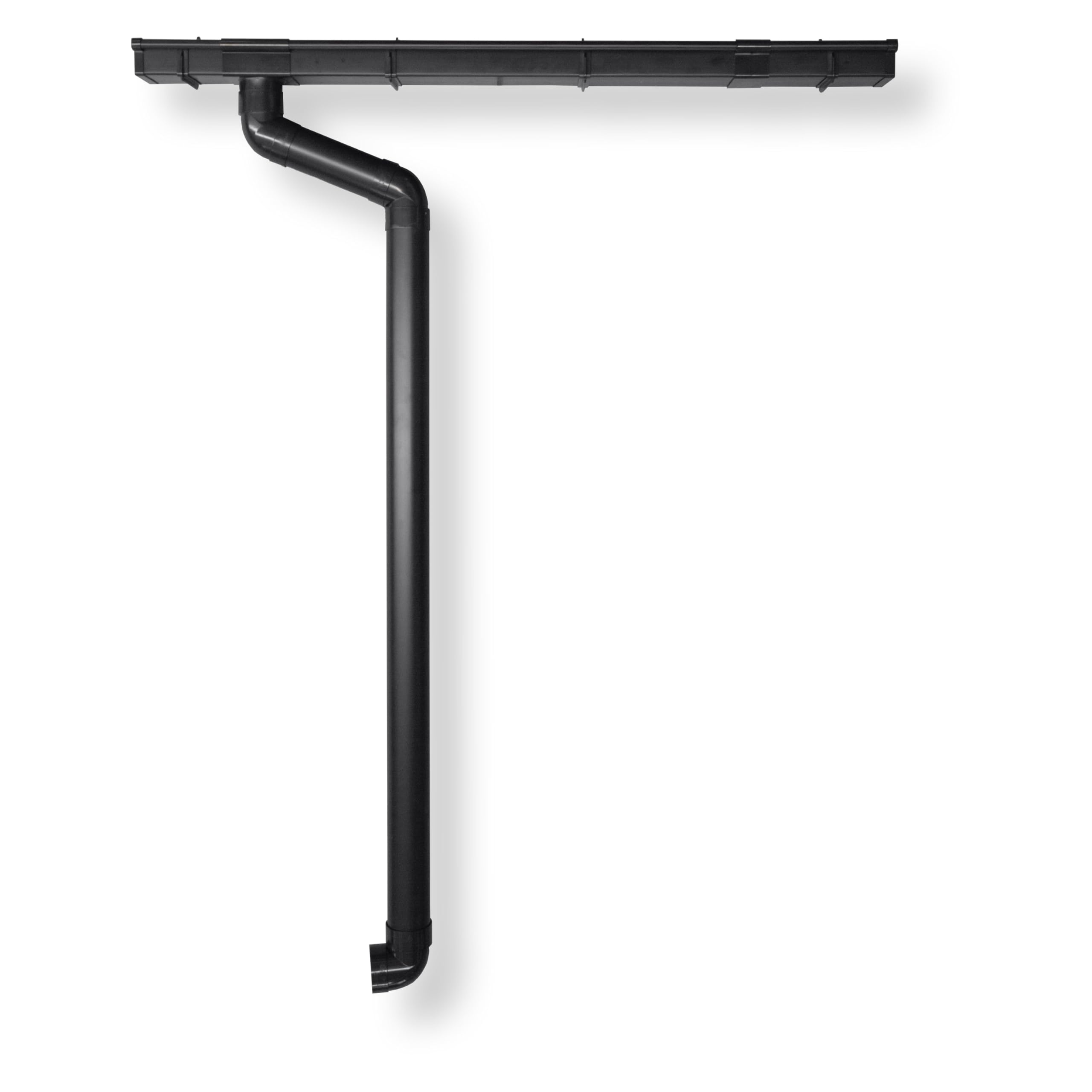4Home&Garden Gouttière RG 70 Kit complet avec tuyau de descente jusqu'à 750 cm | Type 200 DN 60 | Plastique PVC anthracite | 4Home&Garden (longueur du toit jusqu'à 300 cm)