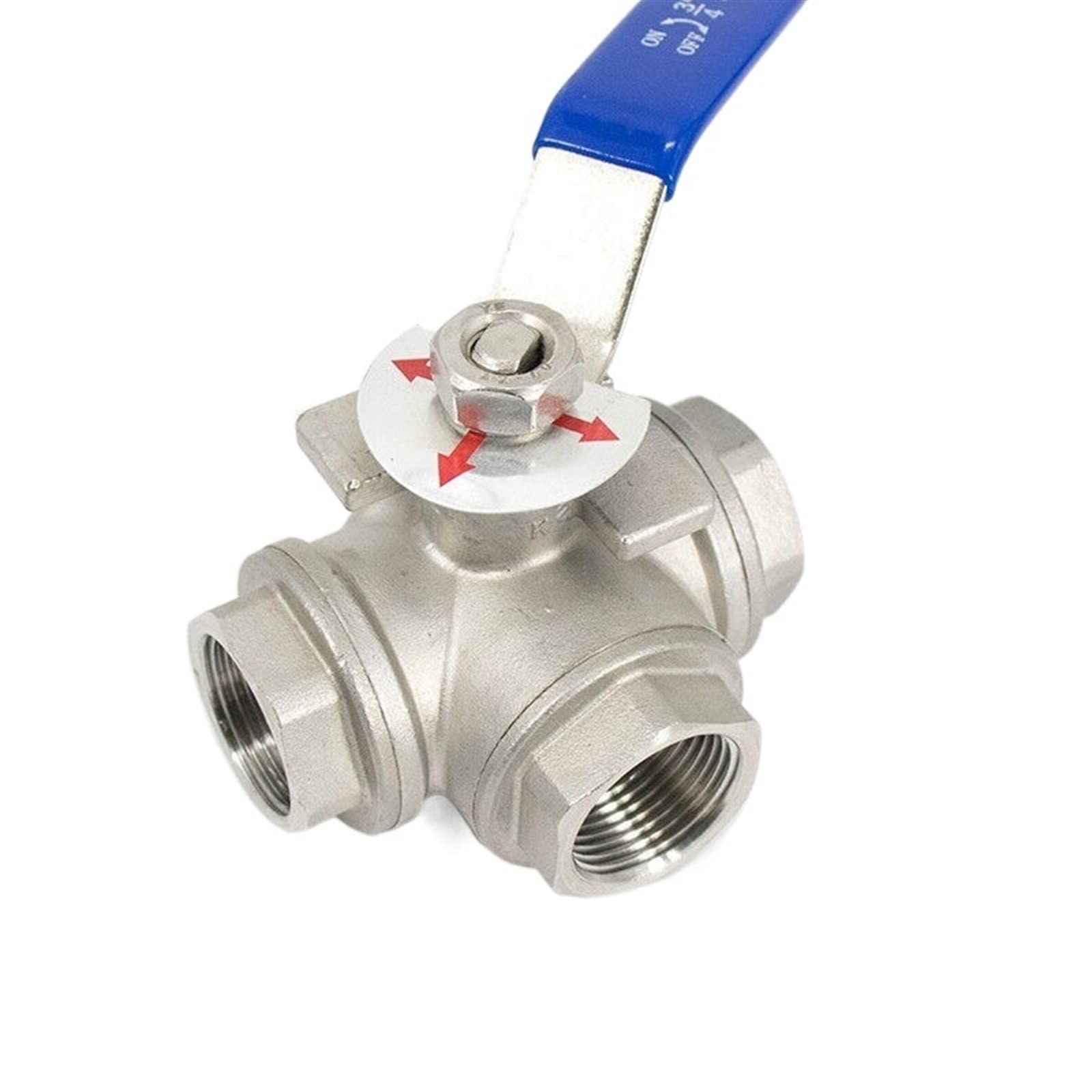 Vanne trois voies inox 304 DN32 L haute performance thermique