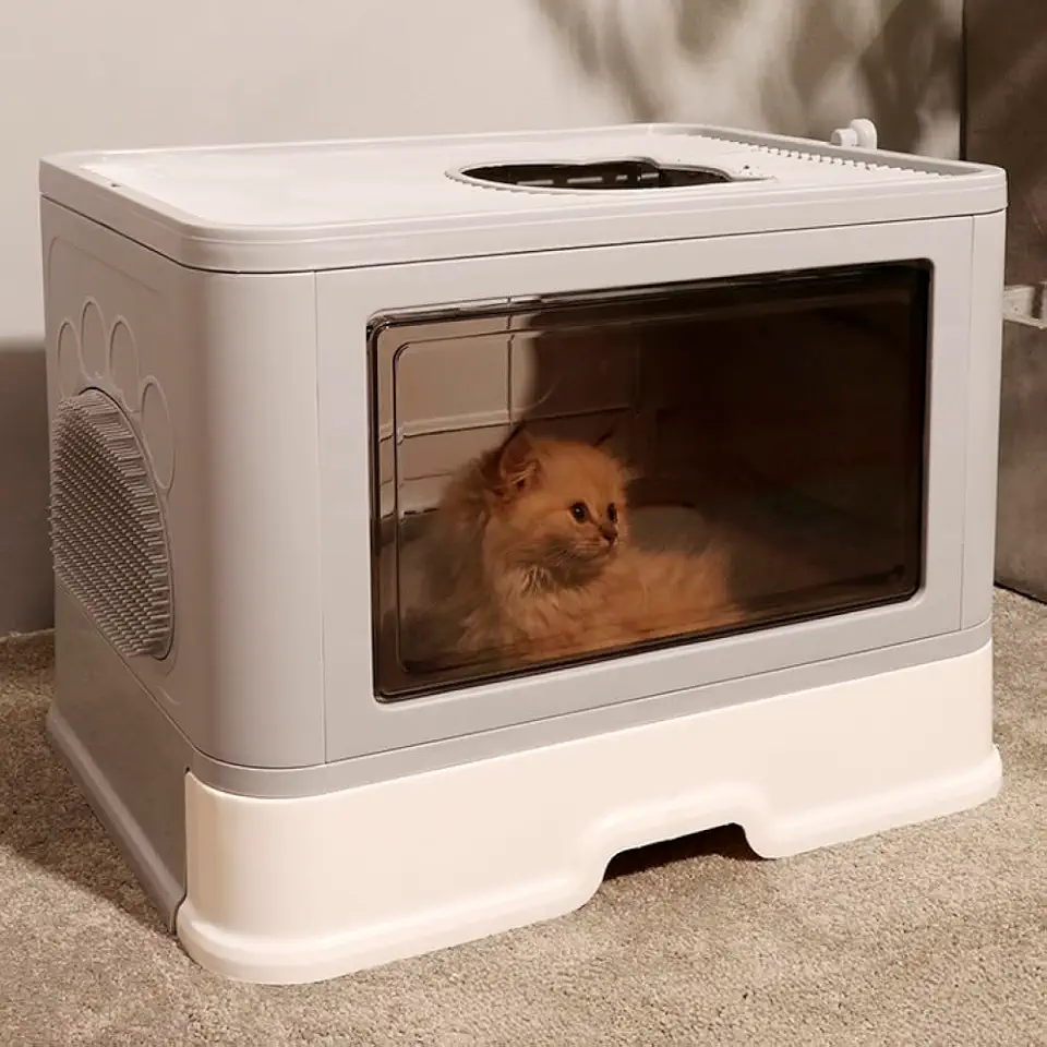 Banheiro Gato Caixa Areia Fechada Anti Odor MADOG CatBox Max MADOG