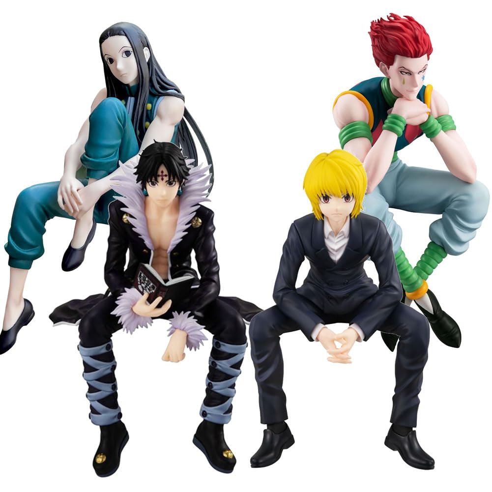 Tongyundacheng 4pcs Chrollo Lucilfer Kurapika Illumi Zaoldyck Hisoka Figure Anime Statue PVC Model 15cm Action Figure Collectible Decoration Ornaments — image 1