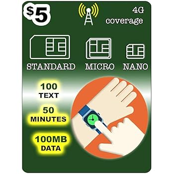 gsm network sim card for smartwatch