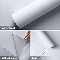 Vista 45 de Black Peel and Stick Wallpaper Black Contact Paper 17.7inch x 393.7inch Self Adhesive Vinyl Wallpaper Removable Wall Paper Peel and Stick Waterproof