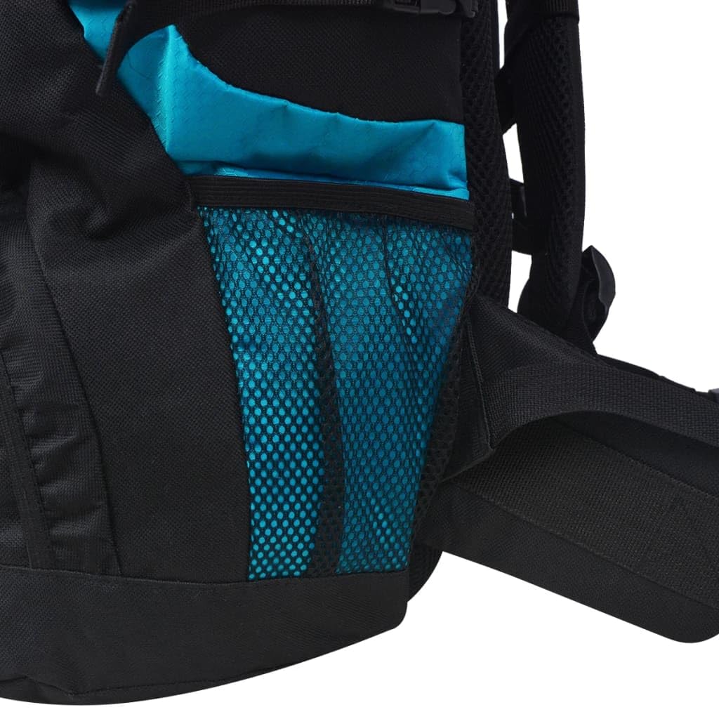 Zaino da trekking XXL da 75 l, in poliestere 600D rivestito, impermeabile, con spallacci imbottiti, cintura in vita e diversi scomparti, per campeggio, trekking e viaggi