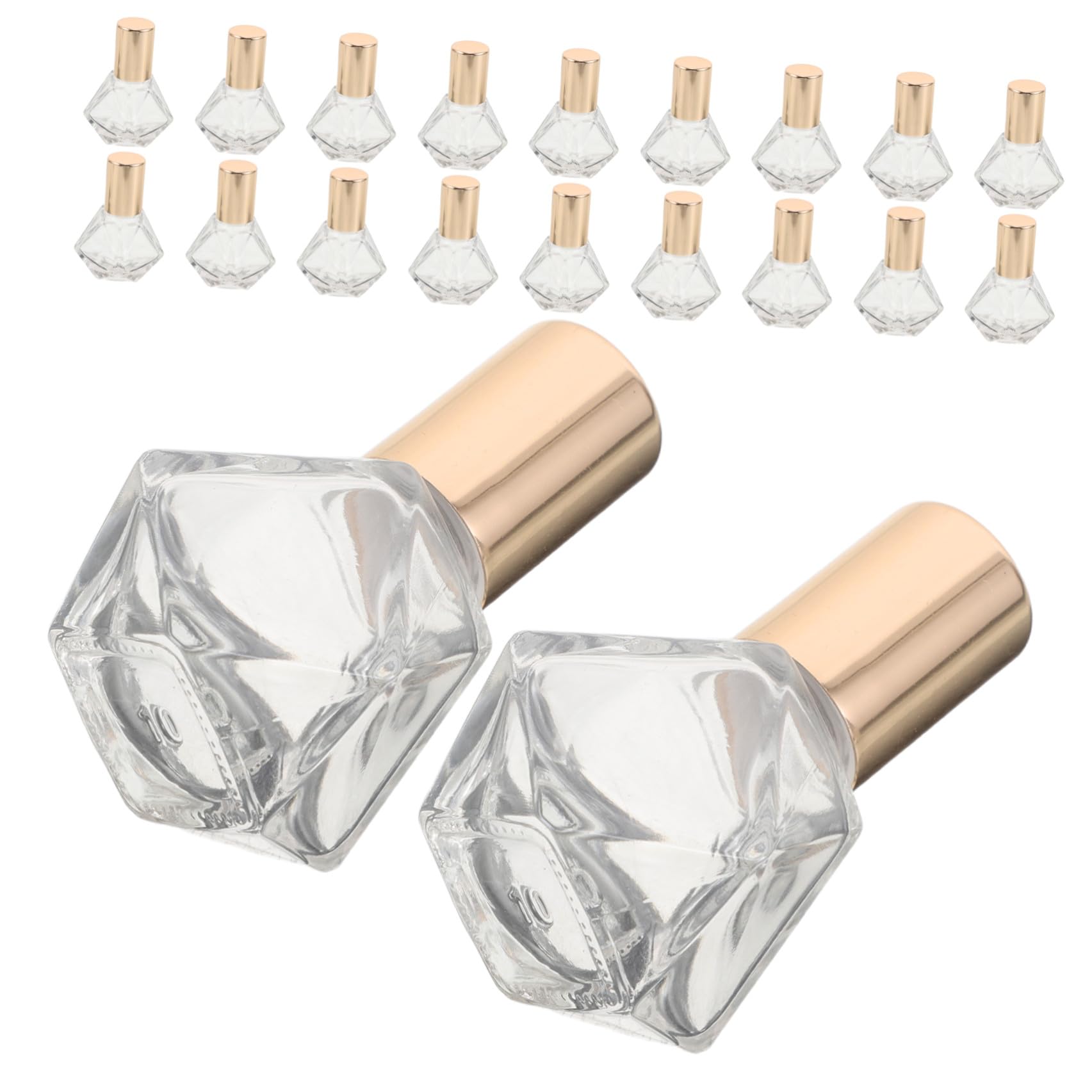 iplusmile 36 Stück Rollflasche 8ml aus Glas und Kunststoff für Öl, Parfüm