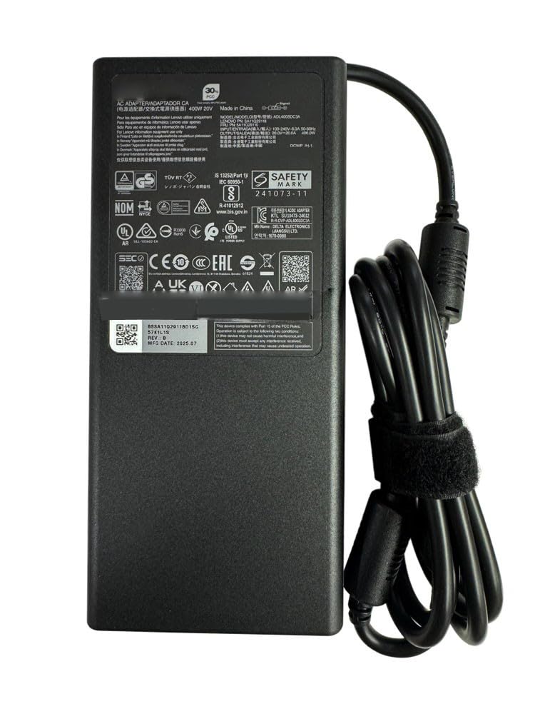 Ładowarka zasilacza 400W 20V 20A GaN dla Lenovo Legion Y7000P R7000 Y9000P