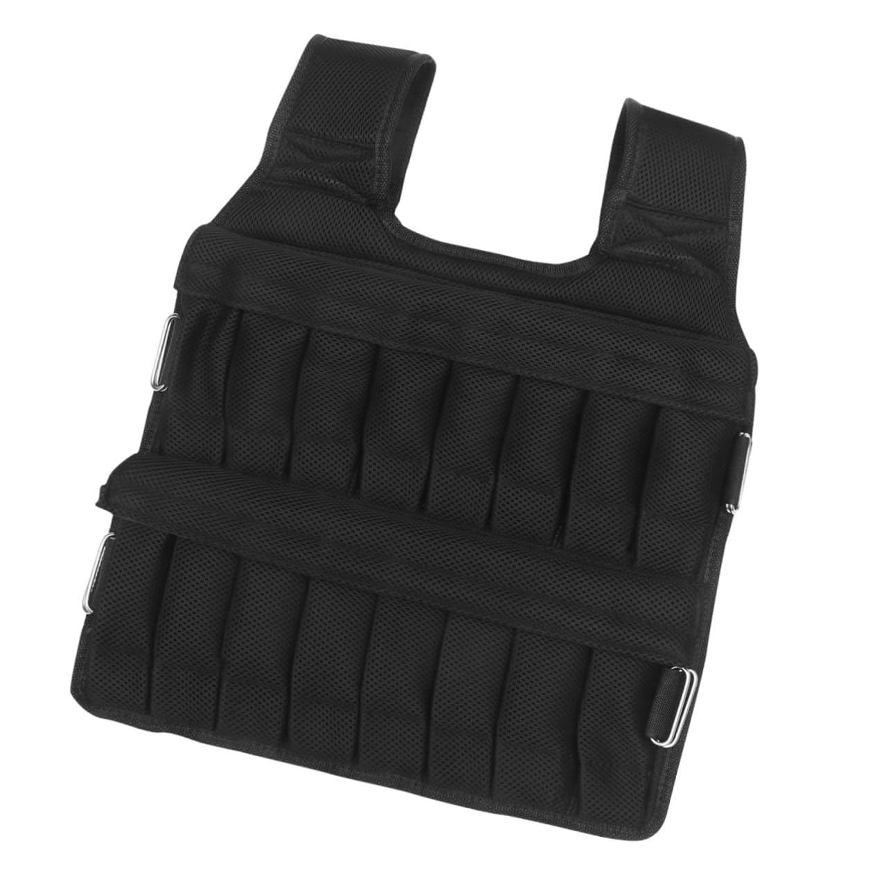 Gilet Zavorrato Sportivo Nero 35kg in Rete e Cotone