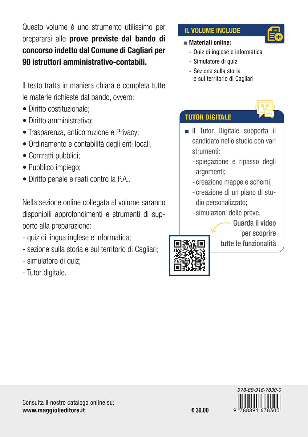 Concorso Comune Cagliari 90 istruttori amministrativo contabili - Manuale completo