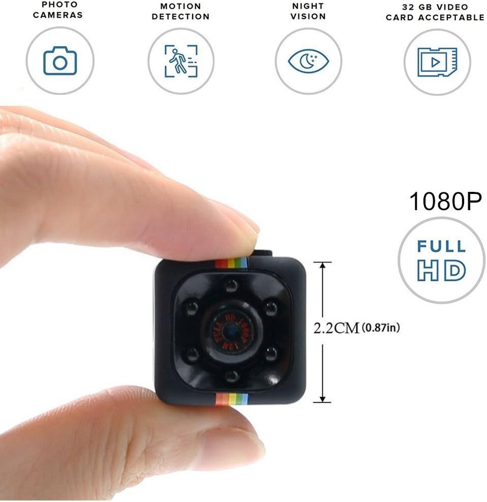 1080P Mini Spy Hidden Camera - TOTUOKEY Nanny Cam Housekeeper Pet Baby Monitor with Infrared Night Vision and Motion Detection USB Security Camera Home Surveillance Camera Sport Video Camera