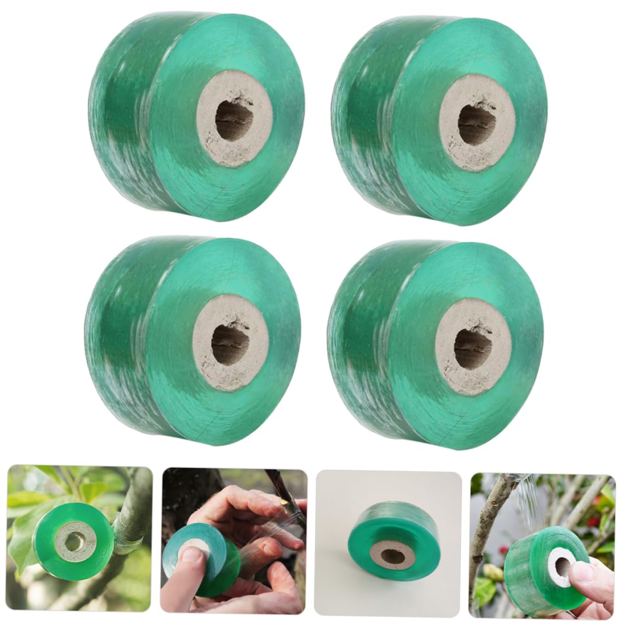 ibasenice 4 Sätze Pflanzenveredelungsband Selbstklebendes Grafting Tape Für Obstbäume Starke Dehnbarkeit Lichtdurchlässig Für Innen Und Außenanwendungen 4 Rollen * 4
