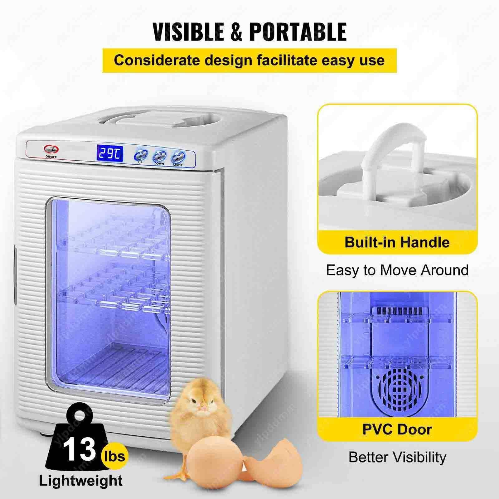 Incubatrice per rettili, controllo preciso della temperatura 36-140°F White | incubatrice for uova di rettili, per Laboratorio e Cova Uova, Scientifico per Piccoli Rettil, per Uova Automatica