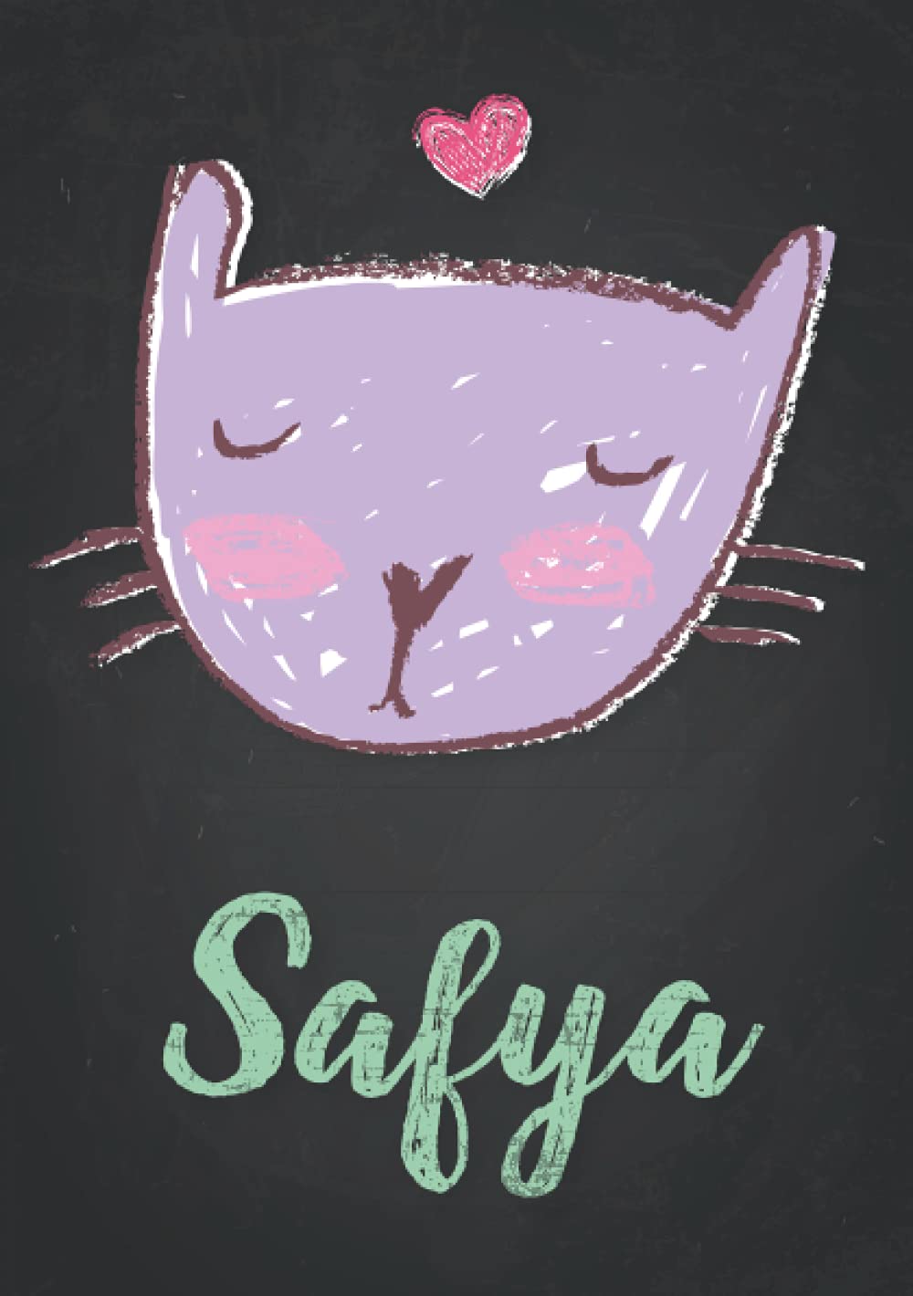 Safya: Carnet de notes A5 | Prénom personnalisé Safya | Cadeau d'anniversaire pour fille, femme, maman, copine, sœur | Dessin de chat mignon | 120 ... Format A5 (14.8 x 21 cm) (French Edition)