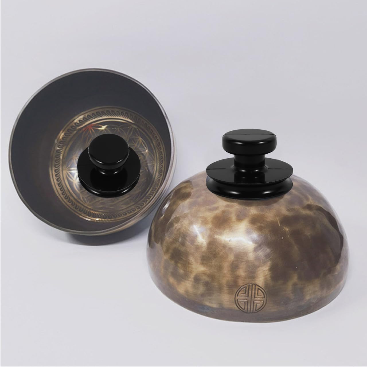 1pc Chakra Elevador Ventosa Asmr Nepal para Bar Canto Cuenco Budista Holístico Accesorios Herramienta Práctica: Útil Auténtico