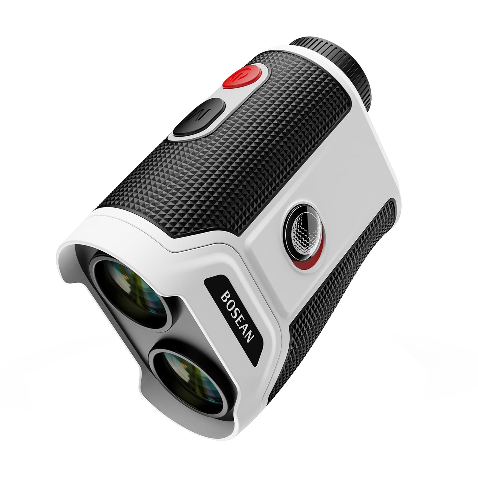 Bosean, telemetro da golf, con interruttore a pendenza, serratura e vibrazione, modalità magnetica e scansione con ingrandimento 7X e obiettivo HD, 1200 metri