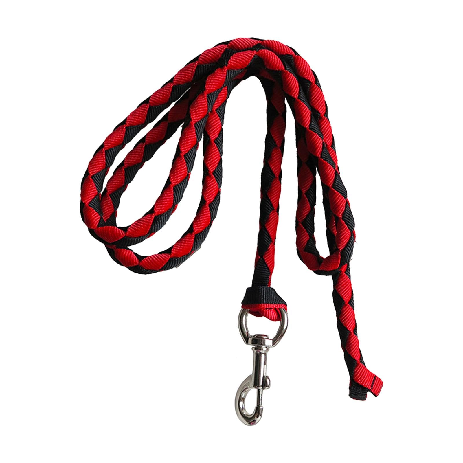 Correa de Caballo, Correa de Caballo Trenzada, para Sujetar Al Cabestro O Al Arnés, Cordón de Correa de Caballo con Clip de Presión, Cuerda de Correa