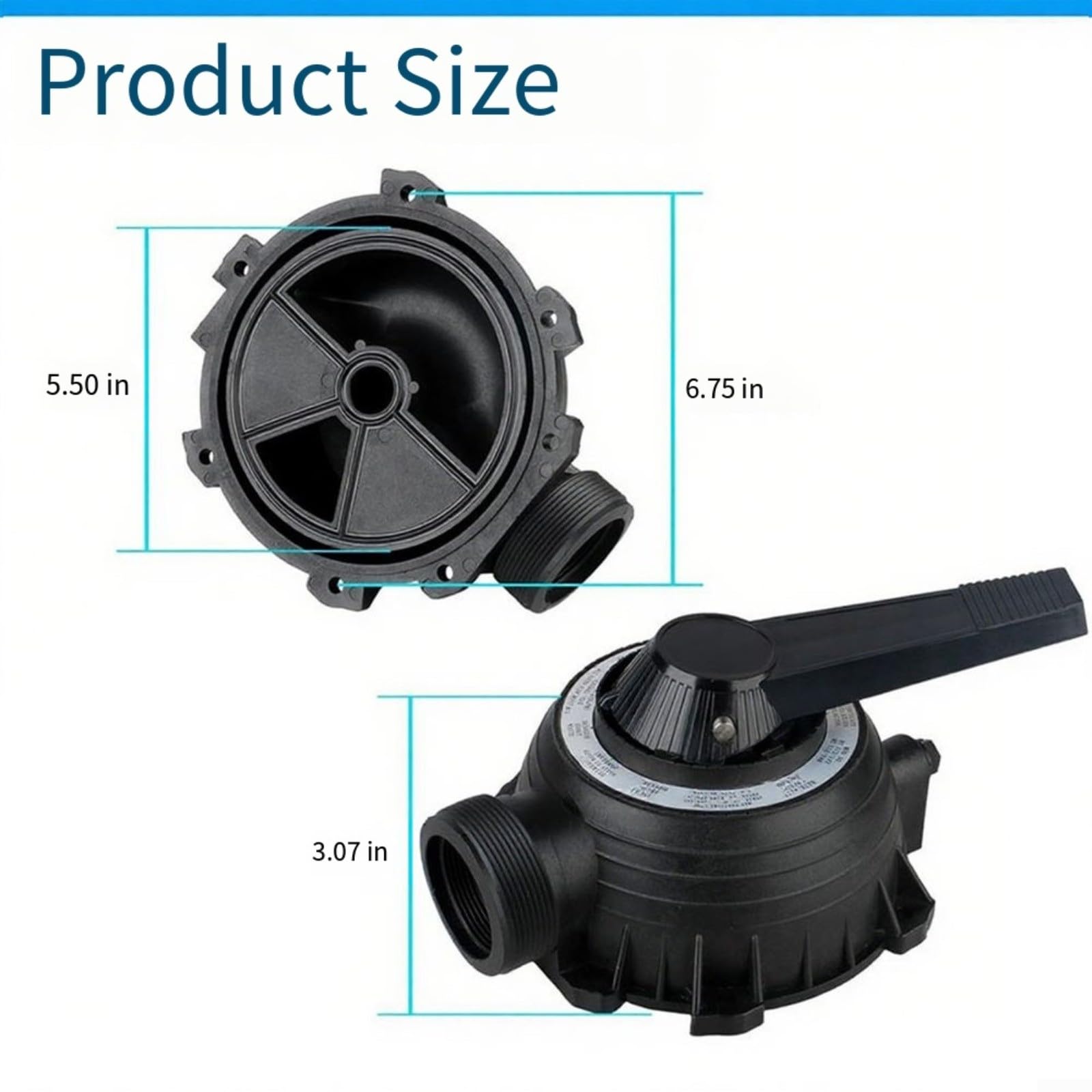 Ensemble de couverture 77704-0104, pour sta-rite WC112-148A et WC112-147 pour joint de valve multi-voies fiable et montage facile sans