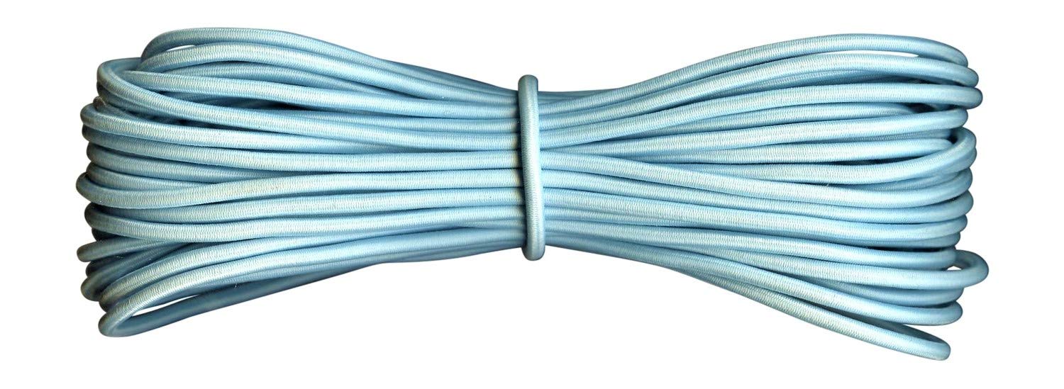 Round Elastic Cord - 3 mm diameter - Baby Blue - 30 metres — image 1