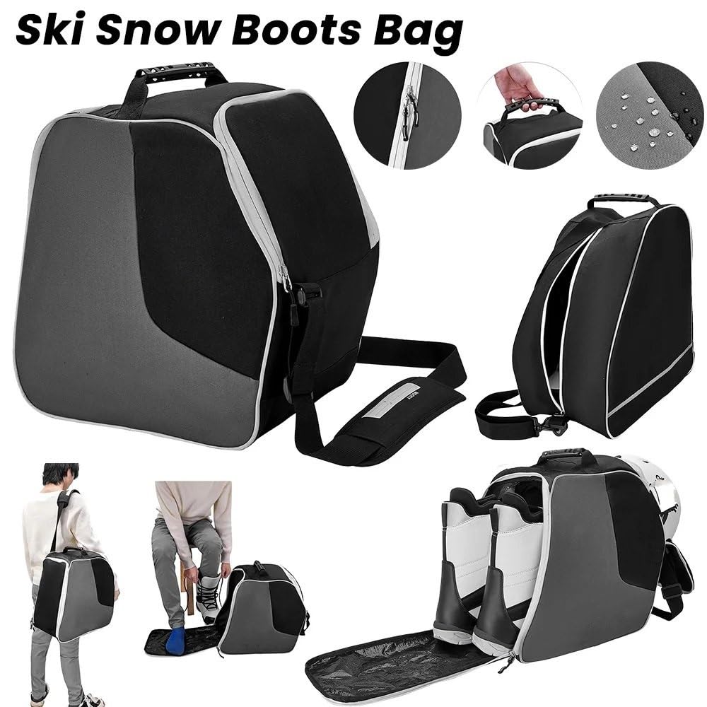 Borsa per Sci Tracolla da Sci Borsa per Scarponi da Sci da Neve Invernale Borsa da Sci Leggera per Snowboard Borsa da Guanti per caschi da Sci Impermeabile(CP Helmet Bag)