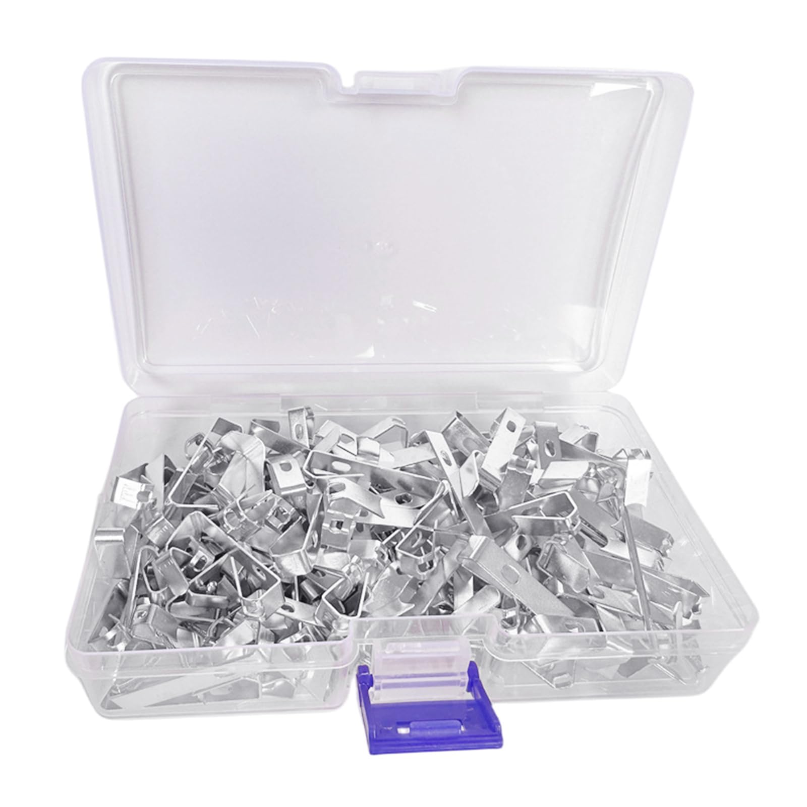Msioytog Silver 120 Pcs Metal Picture Hangers With Nails Heavy Duty Picture Hanging Hooks Hardware Hanging Kits On Wood / Drywalls Kits Heavy Duty Hangers Hardware