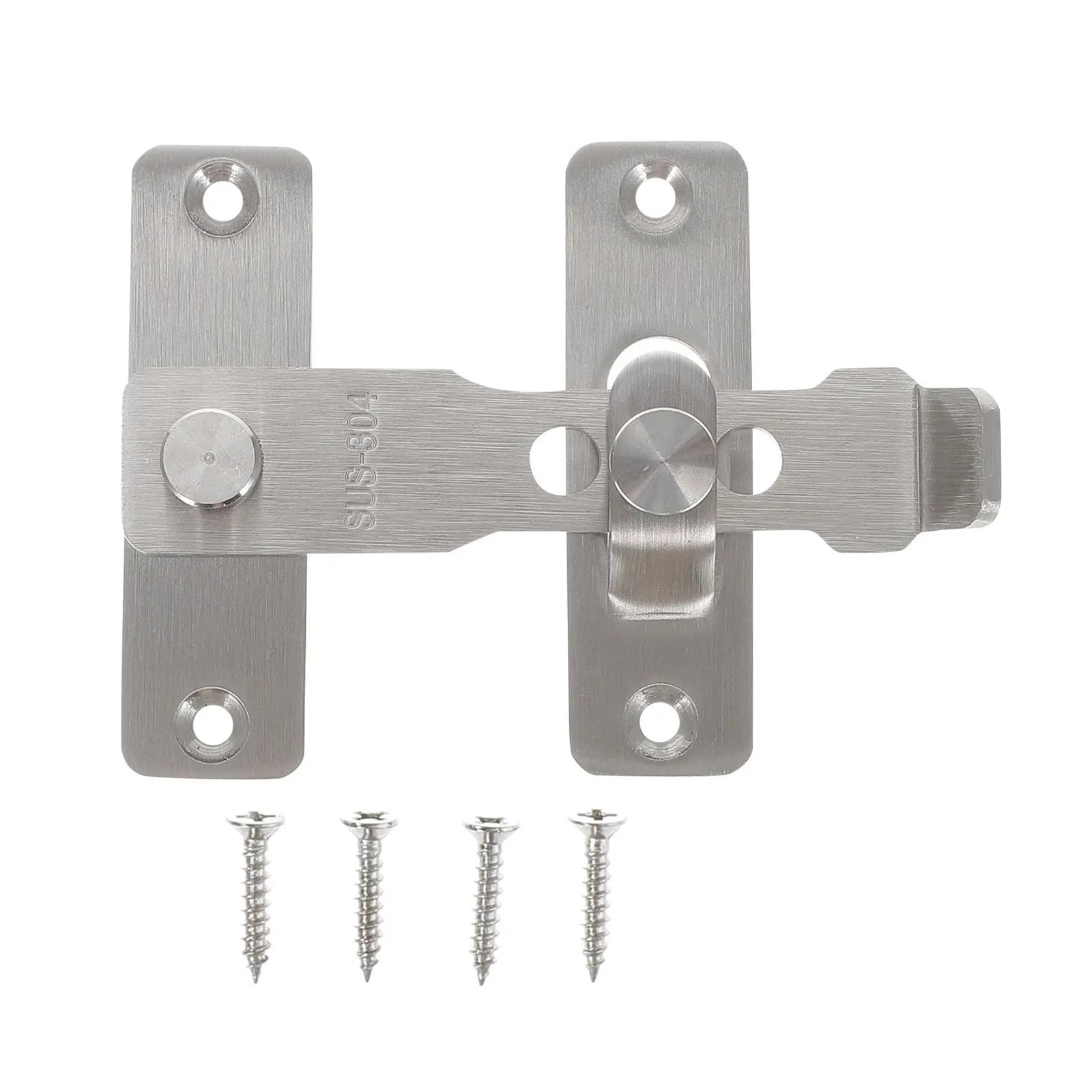 Stainless Steel Gate Bolt 360° Rotatable Lock for Garden Fence