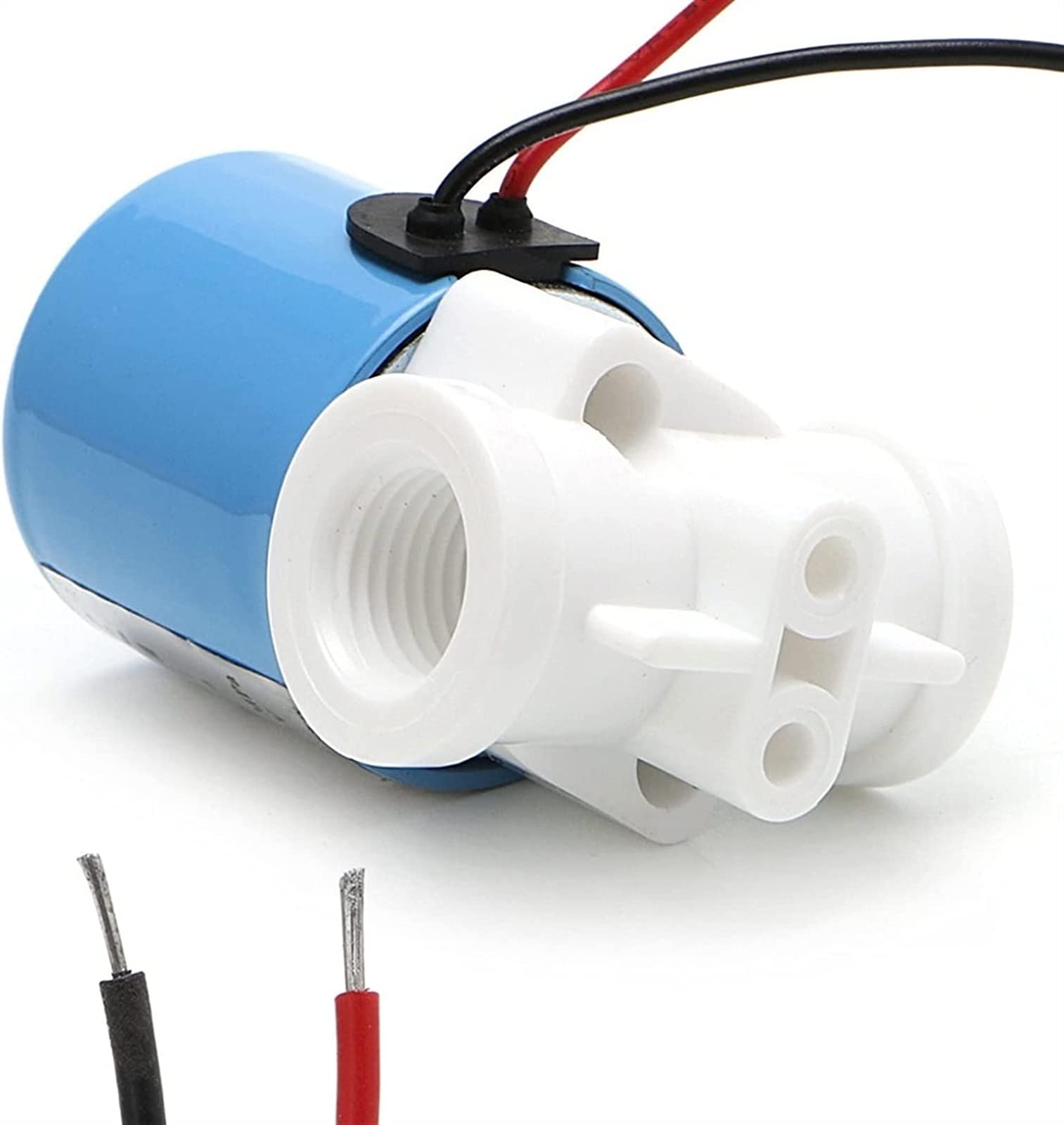 Electrovanne plastique 12V 2 voies normalement fermée pour circuits eau et air 0-120 PSI