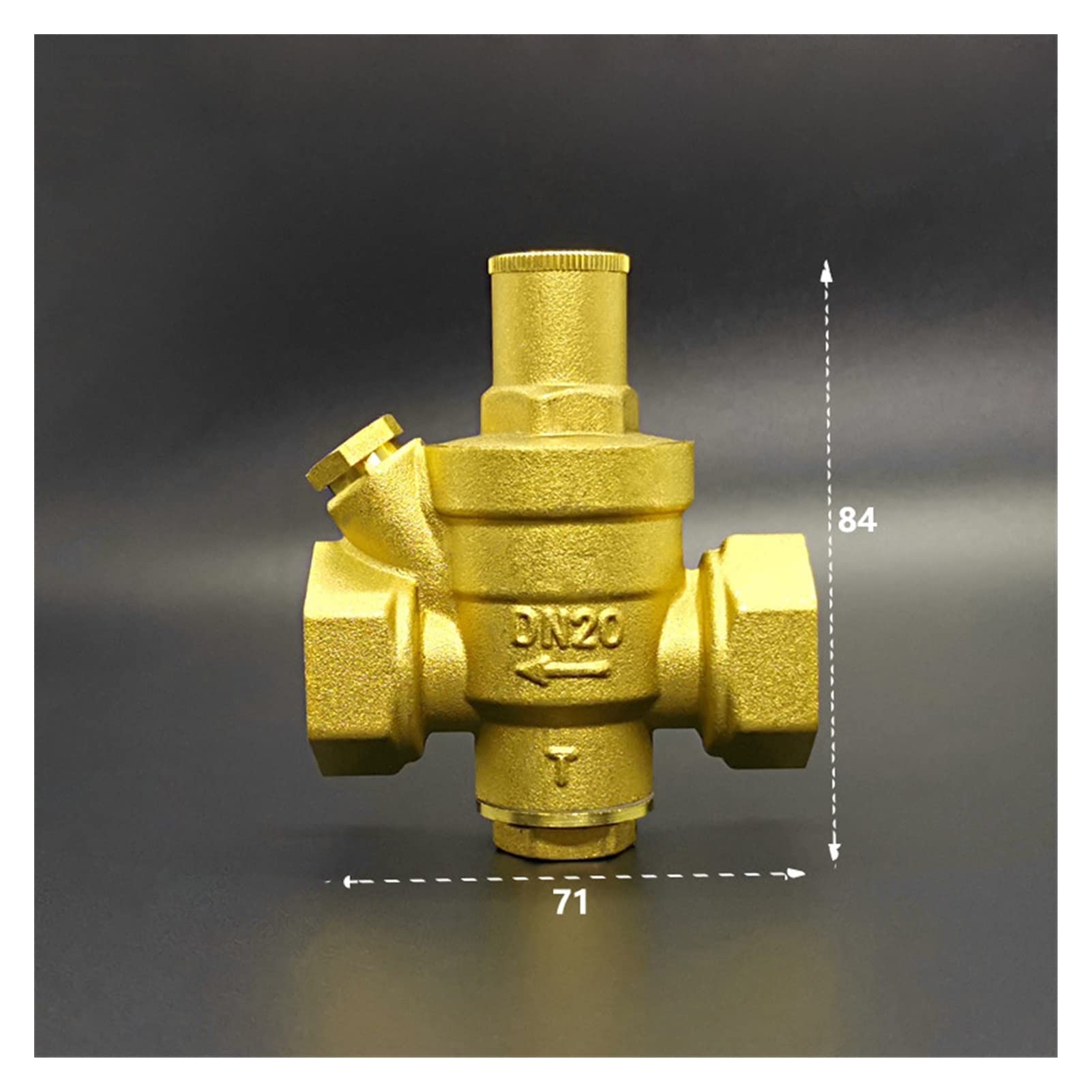 Zawór 1/2" 3/4" 1" BSP gwint mosiężny żeński regulator ciśnienia zawór redukcyjny do wody (0,75 cala)
