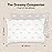 KeaBabies 2-Pack Toddler Pillow 13x18 - Soft Organic Cotton Kids Travel Bed Pillows for Sleeping, School, Nap, Machine Washable, Toddlers 2 to 5, Pillowcase Sold Separately (Gray Rainbow)