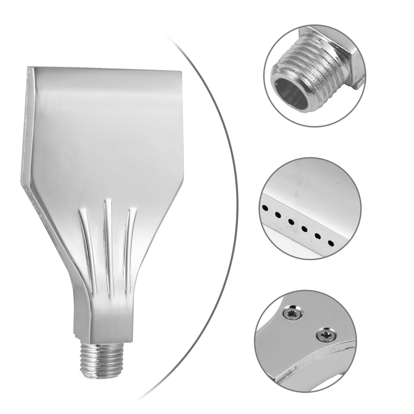 iplusmile 10 Pezzi Di Parti Del Ventilatore Ugello Piatto Filettatura Maschio Costruzione in Lega Di Alluminio Ugello Dellaria Per Raffreddamento A Secco