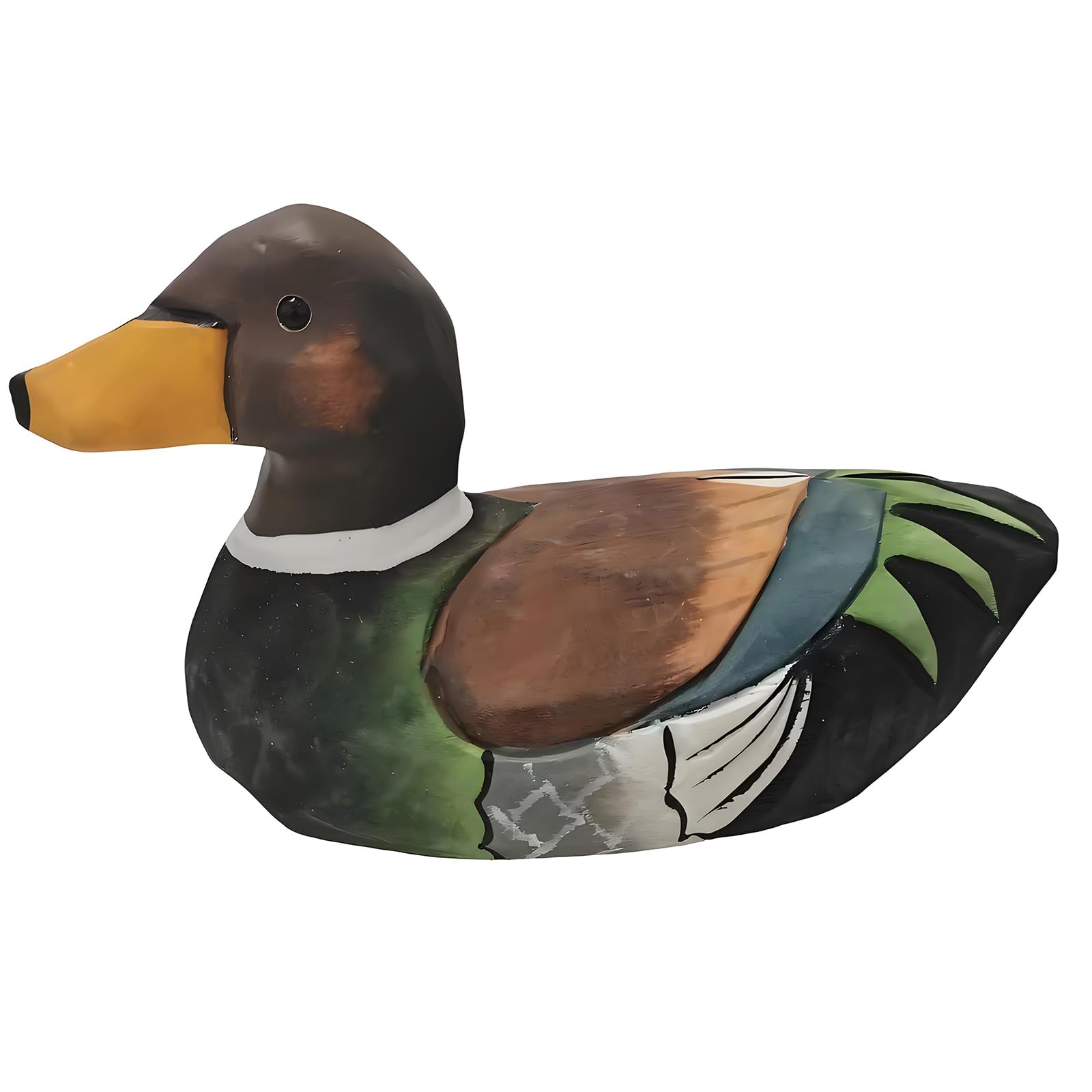 Msioytog A Rtisanal Wooden Mallard Ducks Decoration Handcraft Small Nimal Sculpture For Multipurpose Home Use S Paperweight Or Ornament Wood Ducks Miniature Statue