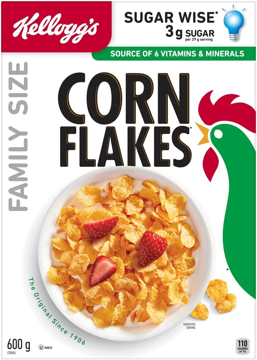 Kellogg's* Corn Flakes* Cereal Family Size 600 g