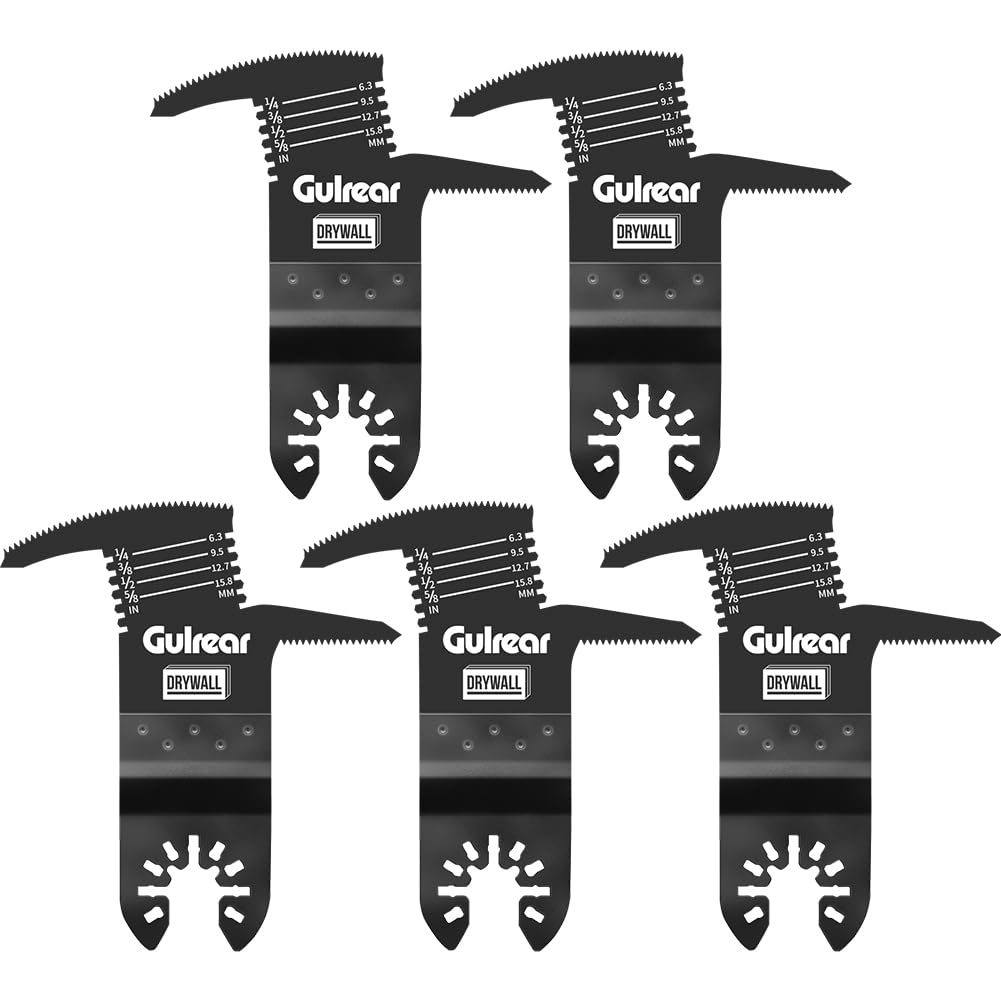 5 Pack Oscillating Drywall Blade for Swing Tools, Multifunction Features Drywall Blade, Drywall