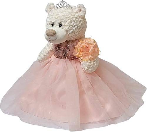 Miniatura 9 de Grande. 20" Quince Anos Quinceanera Last Doll Teddy Bear con vestido (pieza central) ~ B16631-29