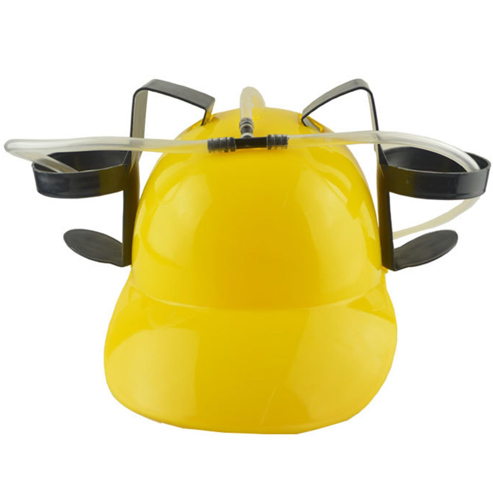 Sombrero de cerveza, casco de cerveza ajustable para beber con portavasos y paja, casco de bebida a prueba de fugas con abrazadera de paja, sombreros divertidos para fiesta de festival, soltero
