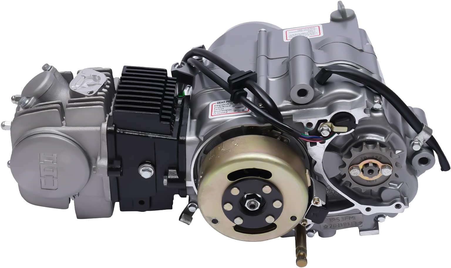 Engine Motor Complete Kit 125CC Motorcycle Engine 4-Stroke Manual Clutch Motor Single Cylinder CDI ForHonda XR50 CRF50 CRF70 (Style 1)