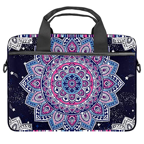 Sacoche à bandoulière pour ordinateur de 13 à 14 pouces, housse de protection à motif mandala