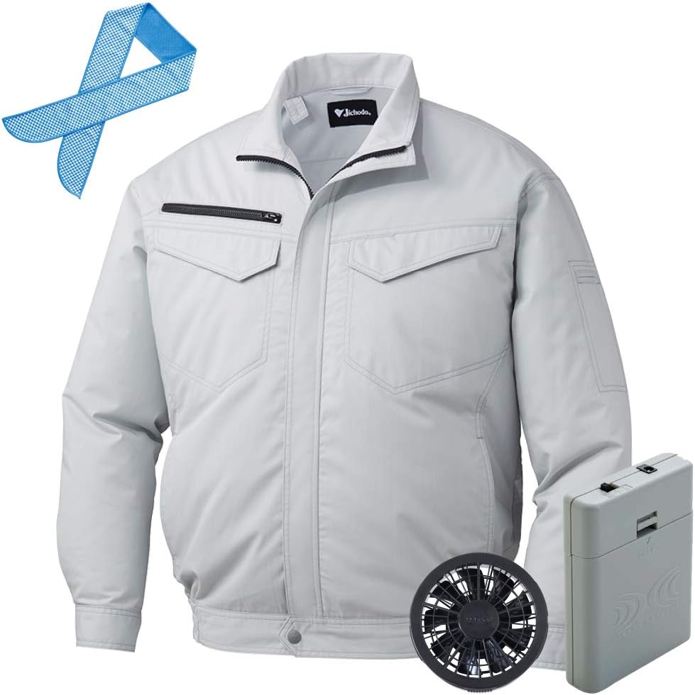 空調服 セット 自重堂 長袖 ブルゾン 帯電防止 エコマーク認定 87080 空調服 セット 自重堂 長袖 ブルゾン 帯電防止 エコマーク認定 87080